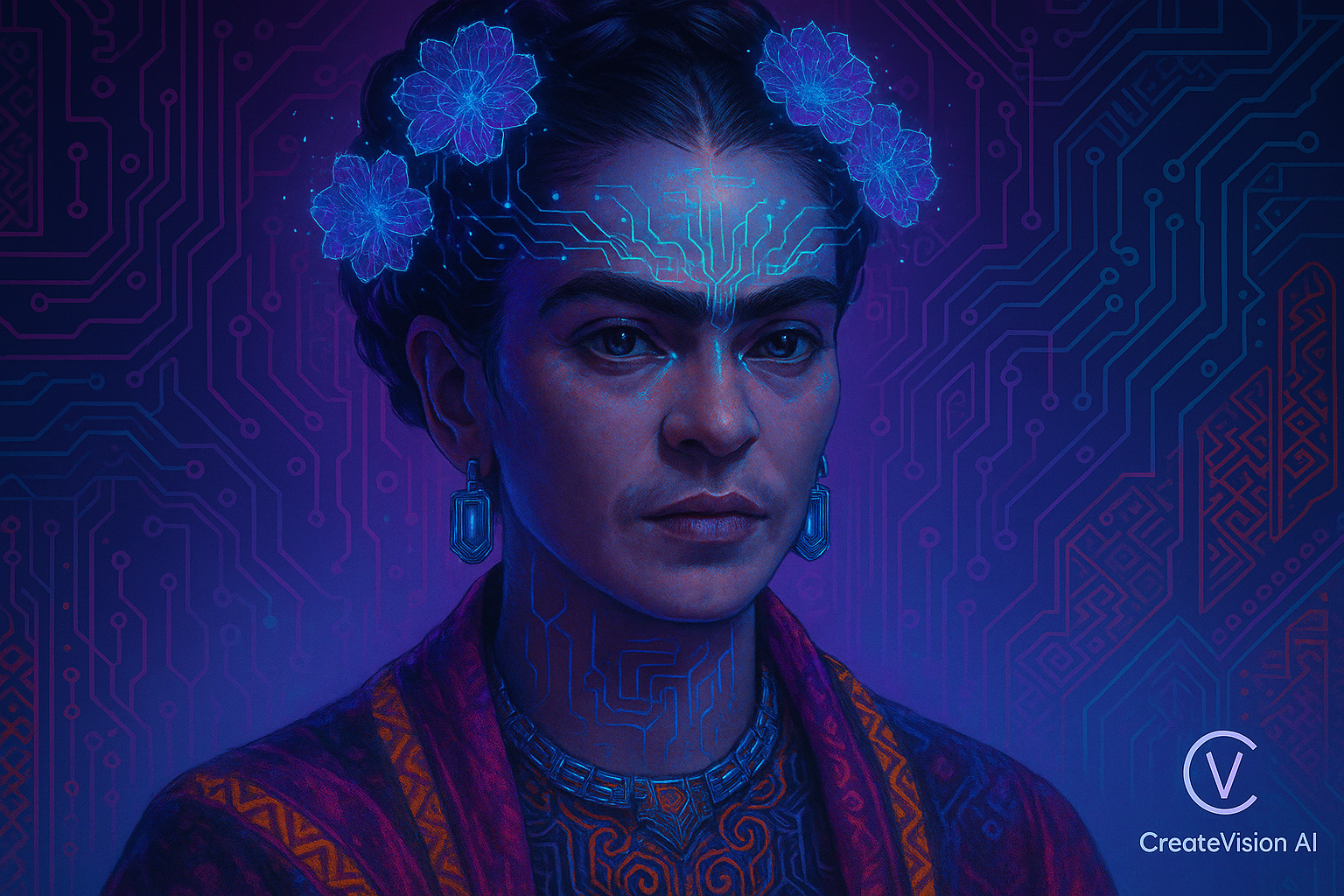 Frida Kahlo AI Art Generator - Surrealist Mexican Style