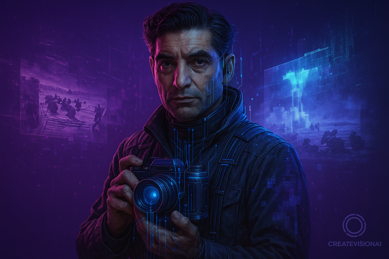 Robert Capa AI Art Generator - War Photography Master